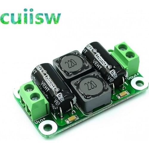 0-50V 4A DC power supply filter board Class D power amplifier Interference suppression board car EMI Industrial control panel a