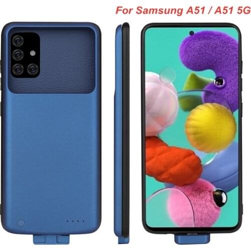 5000Mah For Samsung Galaxy A51 Battery Case A51 4G 5G Soft Back Clip Charger Power Bank For Samsung Galaxy A51 Battery Case