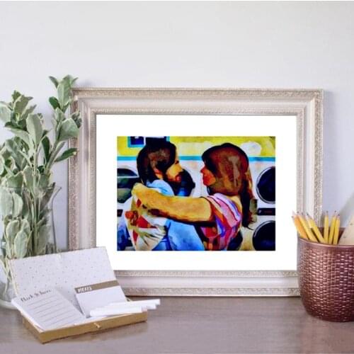 JACK and REBECCA Inspired by This Is Us Poster Abstract Watercolor Painting Tv Show Canvas Print Wall Art Picture Home Decor