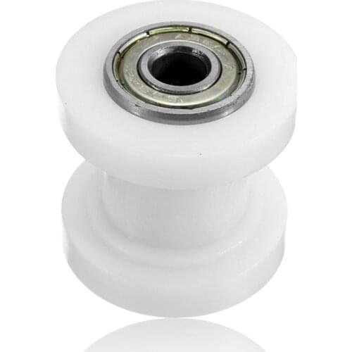 Off-road motorcycle retrofit chain Guide sprocket chain tensioner rolling wheel suitable for the XR CRF KLX110 (white)