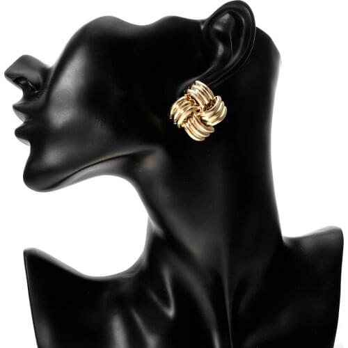 Korea Style Charm Square Alloy Stud Earrings For Women Hot-Selling Cute Stud Earring