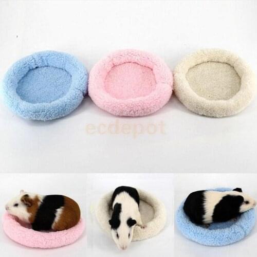 2 Piece Guinea Pig Small Animal Play Mat Hamster Sleeping Pad Bed Cushion Pink + Blue
