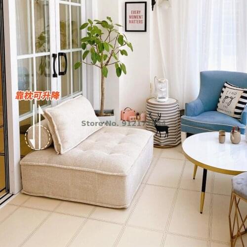 Lazy sofa bean bag tatami single bedroom small sofa reclining balcony leisure backrest chair living room cushion