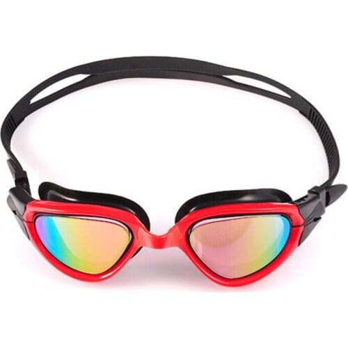 C328 Adult Men and women Large frame Comfort Plating Waterproof and anti-fog Swimming goggles Multi-color optional