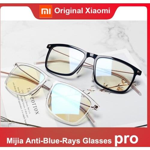 Newest Xiaomi Mijia Anti-blue light Goggle Pro Xiaomi Glasses 50% Blue Blocking Rate Minimal Design Double-sided Oil Resistance
