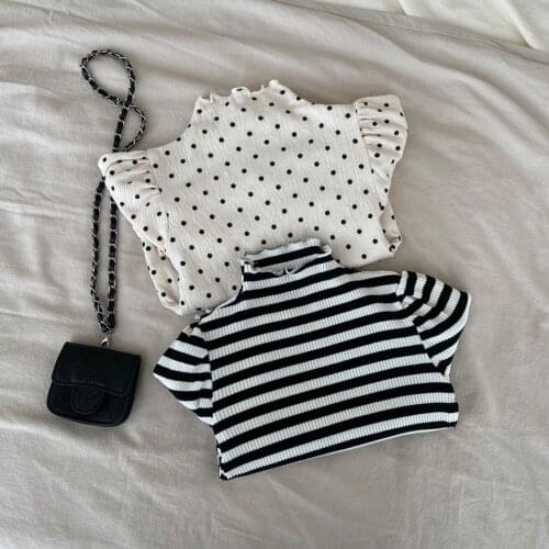 2018 New Kids Tops Autumn Baby Girls T-shirt Patchwork Color Toddler Boys Clothes Casual Knitted Basic Shirts BC393