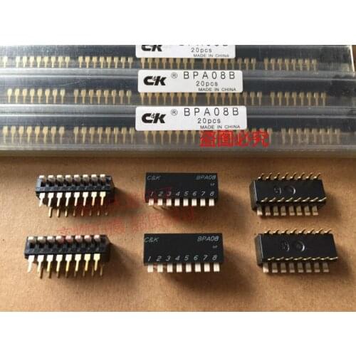 Original new 100% dial switch 8bit BPA08B foot distance 2.54mm switch level 8P