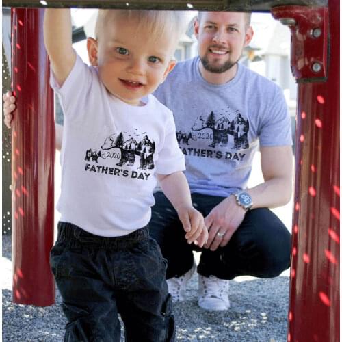 Family Metching Outfits Fathers Day Bears T-Shirts Gift