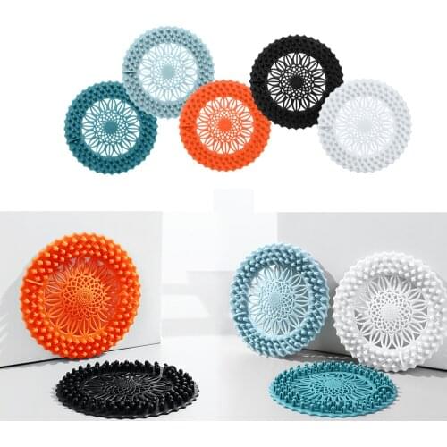 Sink Anti-blocking Floor Drain Cover Silicone Sink Cover Shower Drain Strainers Bathtub Stopper Hair Catchers Bathroom Filter