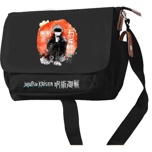 Jujutsu Kaisen Anime Bookbag Cartoon Girls School Bags Students Travel Shoulder Bags Itadori Yuji Cosplay Crossbody Bags