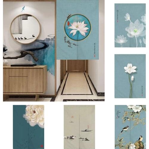 Febric Door Curtain Toilet Partition Curtain Kitchen Bedroom Half Panel Curtain Home Decoration Blackout Curtain