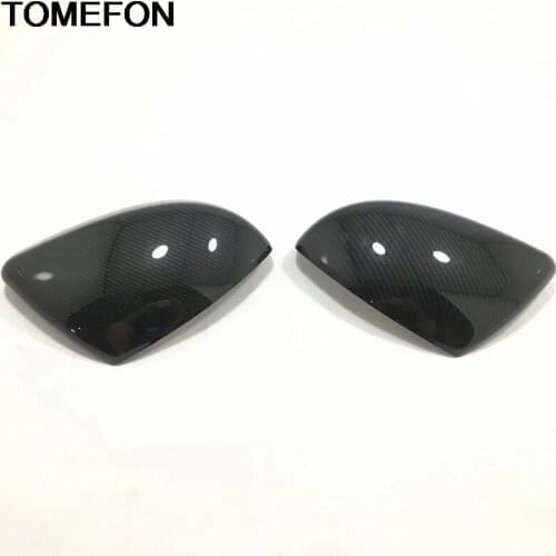 TOMEFON For Jaguar F-PACE 2016-2018 Door Side Wing Rearview Mirror Frame Cover Trim Moulding Styling Exterior Accessories ABS