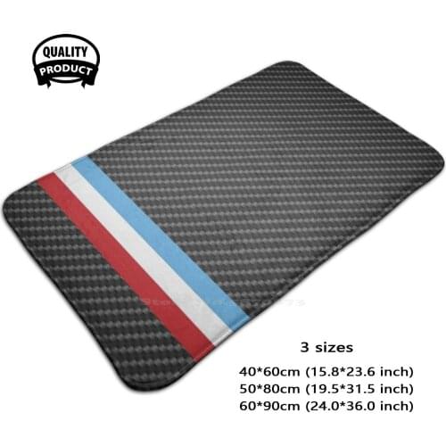 Carbon Fiber I Racing Lines Door Mat Foot Pad Home Rug Racing Motorsport Livery I Carbon Fiber Indycar