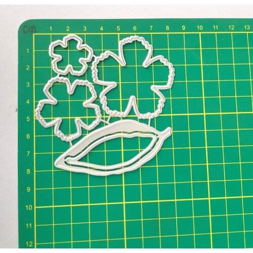 Reunion 2021 New Flower Leaf Metal Cutting Dies Embossing Stencil DIY Scrapbooking Photo Album Decor Paper Card Making Tool