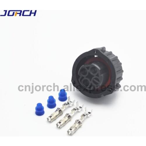 5 sets 3pin tyco round HOWO A7 odometer speed sensor plug sealed automotive connector 1-1813099-2/1-967325-2