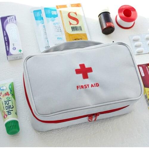 First Aid Bag Empty Travel Rescue Pouch Medicine Bag for Car Home Office Kitchen Sport Outdoors Organizer Bags for Travel