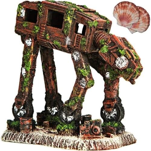 Aquarium decoration fish tank decoration fish tank accessories deco aquarium Man-machine dog Transformers fish tank ornaments