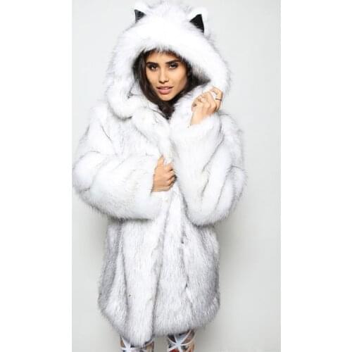 BATTLERLOVER Artificial Fur Coats