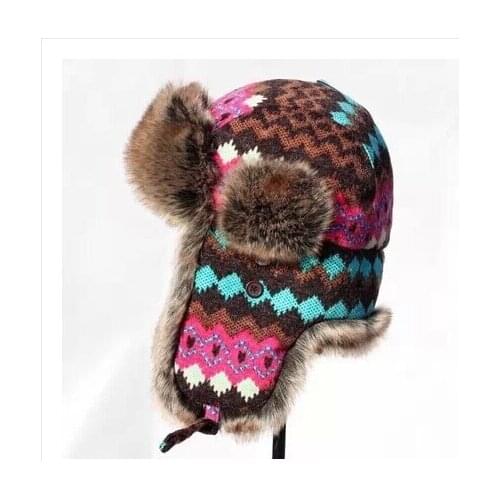 Free shipping Little father Yu Guotong knitting lei feng mo winter warm earmuffs ski hat for men and women