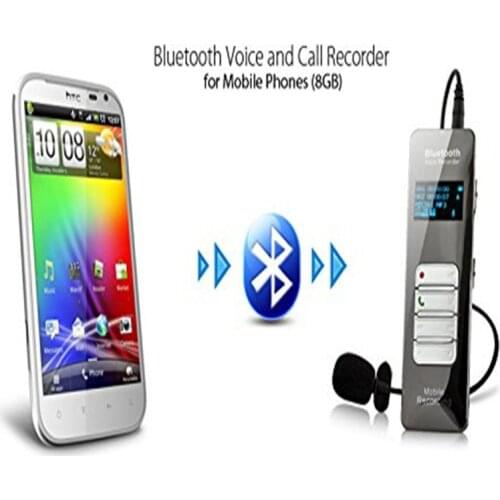 Wireless Bluetooth Mobile phone Call Voice Recorder Digital Activated Audio Sound Recording Device Dictaphone with Microphone