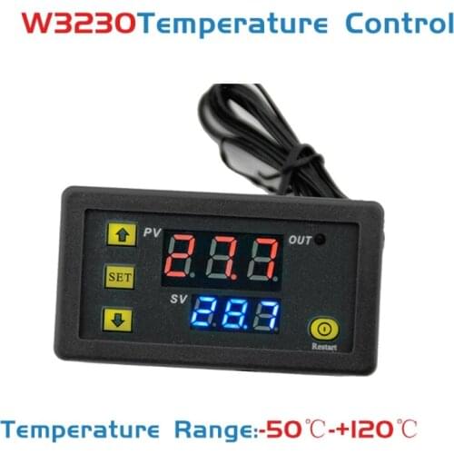 2019 New W3230 DC 12V 20A Digital Temperature Controller -50-120 Degree Thermostat Regulator Indicating Instrument