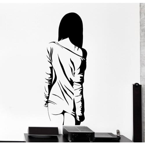 Home Decoration Vinyl Decal Anime Manga Sexy Teen Girl Naked Cool Sticker Living Room Wall Paper Mural DIY