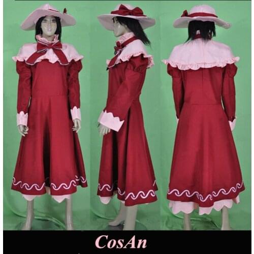 Game Touhou Project Elly Cosplay Costume The High Quality Red Uniform Dress Full Set Unisex Role Play Clothing Custom-Make Any