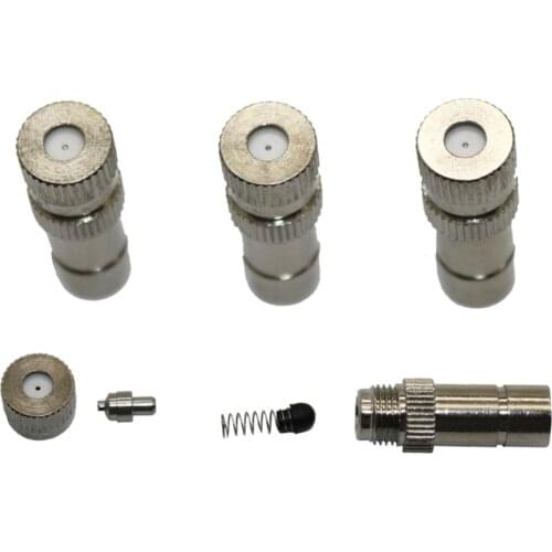 5~20Bar Low Pressure Copper Mist Nozzle Agriculture Industrial cooling 8mm Slip Lock Quick-connect Sprinklers 30 Pcs