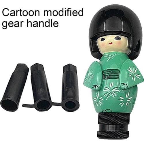 Cartoon Cute Doll Car Gear Shift Knob Handle Levers Controller Auto Accessory Car Gear Shifter
