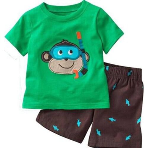 New Summer Girls Boys Pajamas Suit Children Clothing Sets Baby Girl Clothing Sleepwear pijamas Kids pyjama Infant home clothes