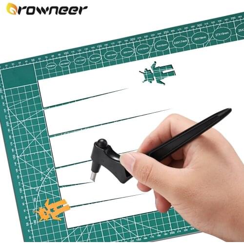 Art Knife Cutting Tool With 3 Heads 360 Rotating Blade Paper-Cutter Accessories Graphic Design Carving Trim Crafts Carve Knife