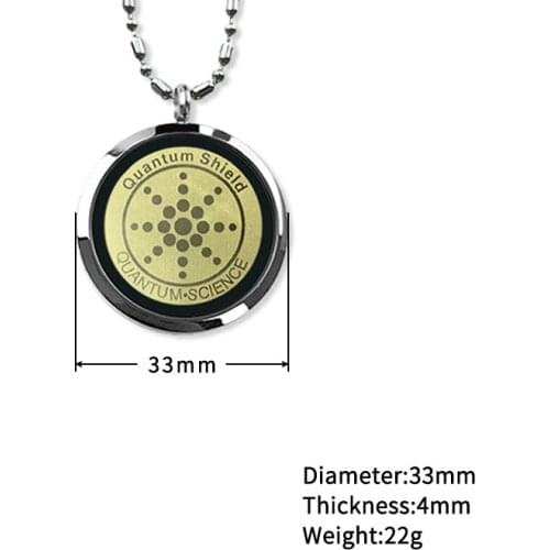 Sunflower Anti EMF Radiation Pendant Men Women Quantum Bio Science Necklace