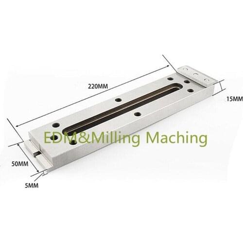 Wire EDM Machine Clamp Tools 220X50X15mm Extension Jig Holder Stainless Steel M8 For Sodick DWC Wire Cut EDM Machine