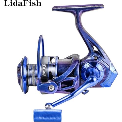 LIDAFISH Saltwater Carp Fishing Reel 5.2:1/4.7:1 Durable Metal Rocker Spinning Wheel 2000-8000 Series Sea Fishing Tackle