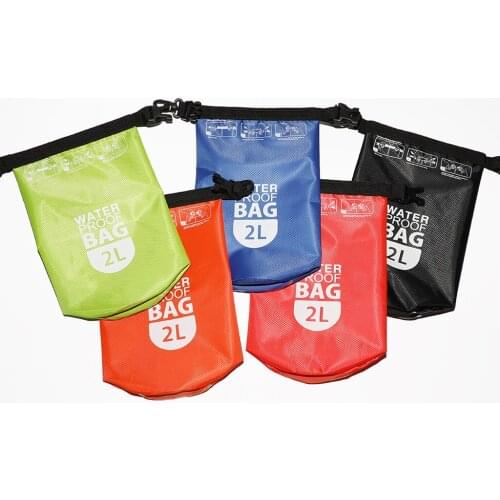 Waterproof Dry Bag - 2L Roll Top Dry Compression Sack - Keep Gear Dry and Safe - Lightweight & Portable - Select Colors