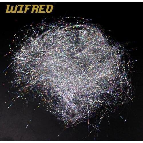 Wifreo 6bags X 2g Holographic Insect body mimic Dubbing Fiber for Scud Nymph Caddis Fly Tying