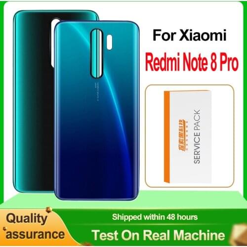 AAA Quality Back Housing For Xiaomi Redmi Note 8 Pro Back Cover Battery Glass For Xiaomi Redmi Note8 Pro Rear Cover Replacement