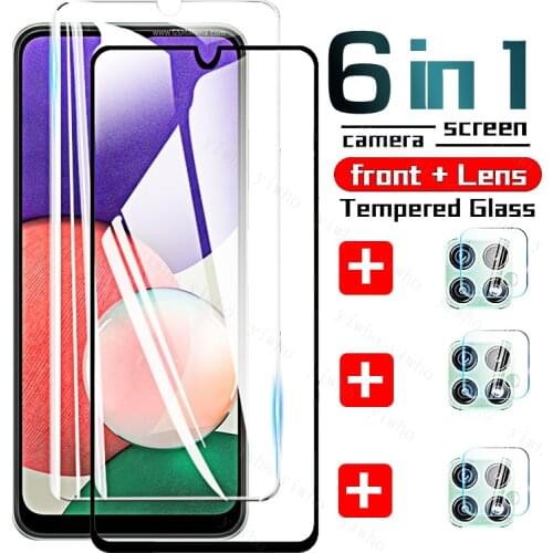 Protective Glass for Samsung Galaxy A22 A32 A42 A52 A72 5G A82 A02S A12 4G Screen Camera Protector Tempered Glas Phone Lens Film