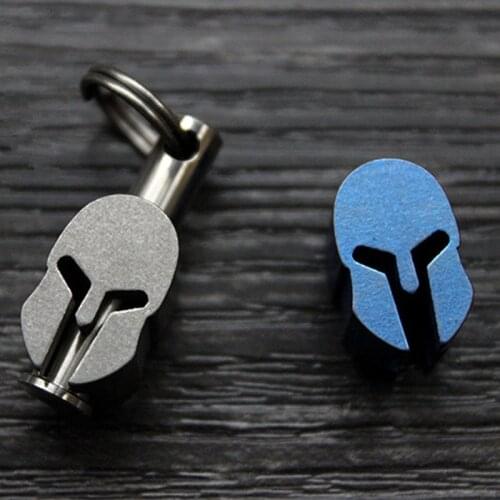 1PC EDC Knife Lanyard Titanium Knife Bead Spartan EDC Umbrella Rope Knife Multi Tools Solid Outdoor Zipper Pull Bead Accessories