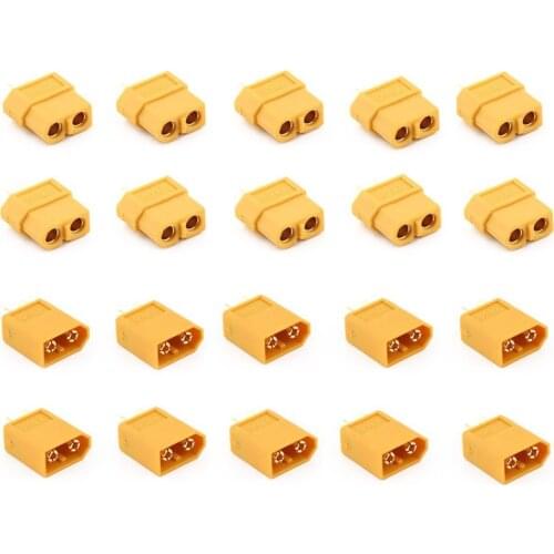10 Pairs XT60 Male + Female Plugs Bullet Connectors for RC Lipo Battery and Motor Drone Accessories Plug and Play
