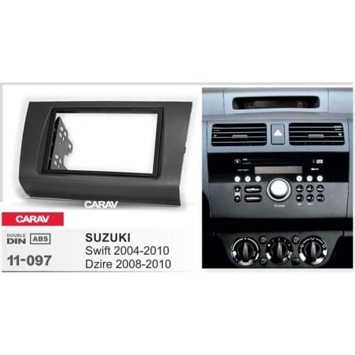 2 Din Radio Fascia for SUZUKI Swift Dzire Stereo Audio Panel Mount Installation Dash Kit Adjusting Frame Adapter CARAV 11-097