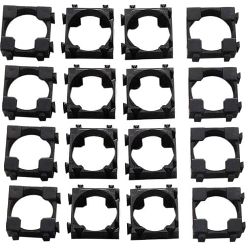 200Pcs Battery Bracket 18650 Anti Vibration Holder Bracket 22X22mm Lithium Batteries Support Stand