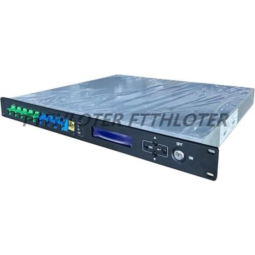4Port EDFA APC UPC PON Original 1U 80W 1330 1490 1550nm 22dBm CATV EDFA With WDM 4PON EDFA