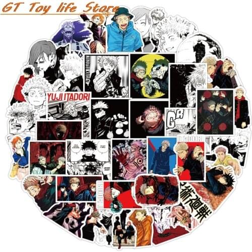 50Pcs Jujutsu Kaisen Sticker For Computer Guitar Refrigerator Suitcase Sticker DIY Scrawl