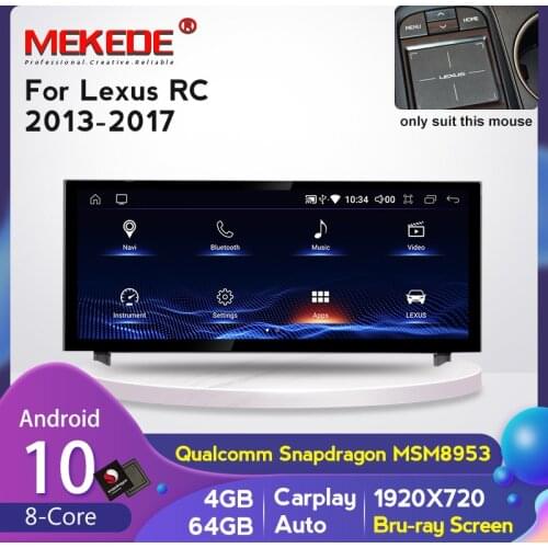 MEKEDE Android 10.0 4+64G Car Radio Multimedia Video Player for Lexus RC F RCF RC200T RC350 2013-2017 car unit GPS Navi carplay