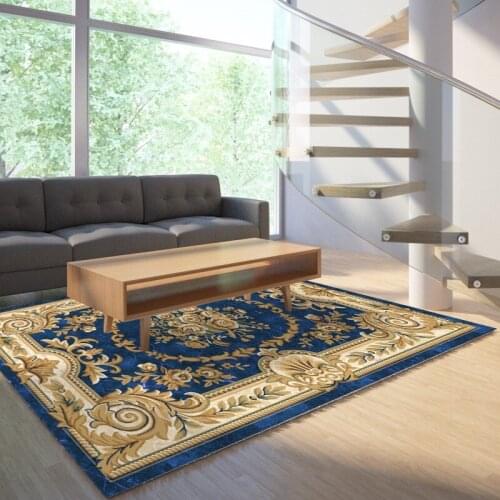 Reese Velvet Short Fleece Classic European Style Anti Slip Carpets Pro Area Rug Living Room Bedroom Easy Clean Floor Protection