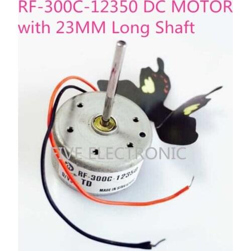 FREE SHIPPING RF-300C-12350 Micro DC MOTOR with 23mm Long shaft, 300C MOTOR use for DVD PLAYER/REPEATER/RECORDER/DIY MODELS