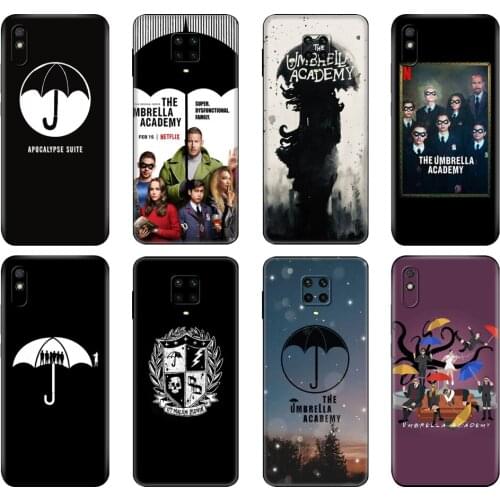 Black tpu Case For Xiaomi Redmi 7A 8 8A 9 9A 9C Case Redmi Note 8T 8 Pro T Note 9 9S 9 Pro Case TV The Umbrella Academy Coque