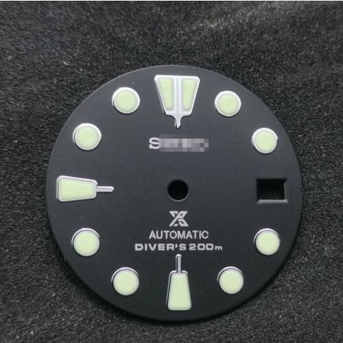 Japan Luxury Brand Original Watch Dial (28.5mm) SKX007/SPR777 Japan NH35A/4R35 modified diving night light watch