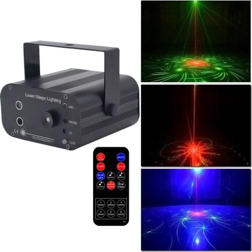 Dj light Laser Disco Lighting effect Mini Projector Light stobe led bar Party Lights Projector RGB Stage for Club ball part